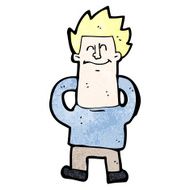 cartoon relaxed man N5