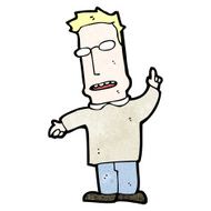 cartoon man with idea N238
