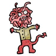 Cartoon monster N192