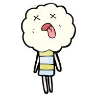 cute cloud head creature cartoon N10