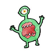Cartoon monster N193