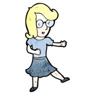 happy woman wearing glasses N2