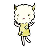 cute cloud head creature cartoon N12