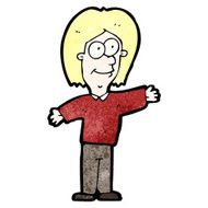 cartoon happy man N742