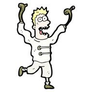 cartoon crazy madman N10