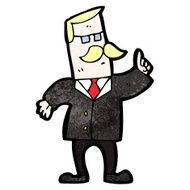 cartoon businessman with idea N9