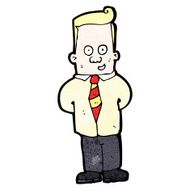 cartoon friendly office guy N2