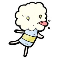 cute cloud head creature sticking out tongue N2