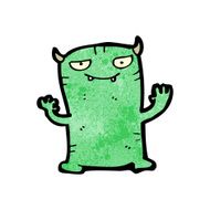 cartoon little monster N101