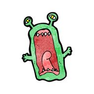 cartoon screaming alien N2