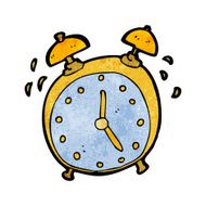 ringing alarm clock cartoon N4