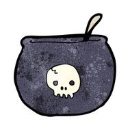 cartoon spooky cauldron N10