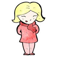 cartoon blond woman N20