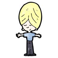 cartoon blond boy N17