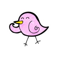 cartoon little bird N34