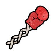 cartoon boxing glove N18
