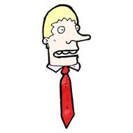 cartoon office man N40