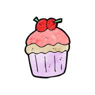 cartoon cupcake N221