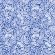 Seamless abstract hand-drawn pattern N16