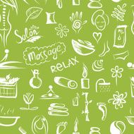 Massage and spa concept seamless pattern for your design N2