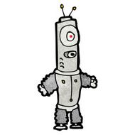 cartoon funny robot N129