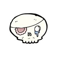 cartoon pirate skull symbol N7