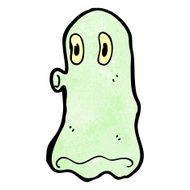 cartoon spooky ghost N147