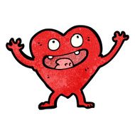 love heart cartoon character N20