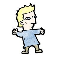 cartoon short blond man N2