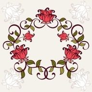 floral frame N11