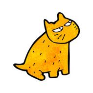 funny cartoon cat N256