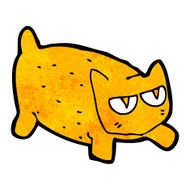 funny cartoon cat N260