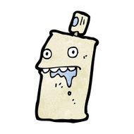 cartoon spray can N142