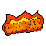 cartoon danger sign N2