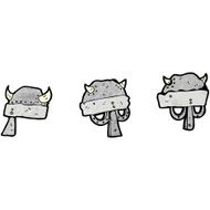 cartoon medieval helmets N2