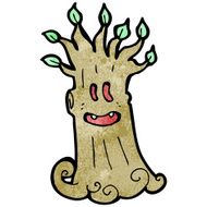 cartoon spooky tree N8