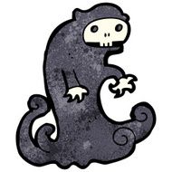 cartoon spooky ghoul N27