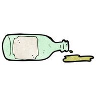cartoon wine bottle N45