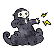 cartoon spooky ghoul N28
