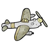 cartoon propeller plane N2