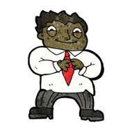 cartoon excited office man N5