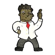 cartoon confident office man N2