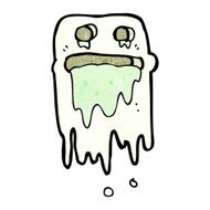 cartoon spooky ghost N149