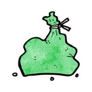 cartoon christmas sack of presents N2
