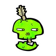 arrow and skull cartoon N2