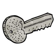 cartoon metal key N6