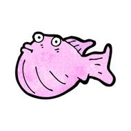 cartoon funny fish N56