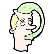 cartoon man eating his words N3