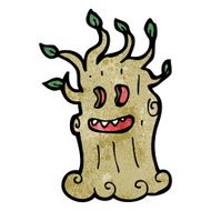 cartoon spooky tree N9