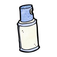 cartoon aerosol can N15